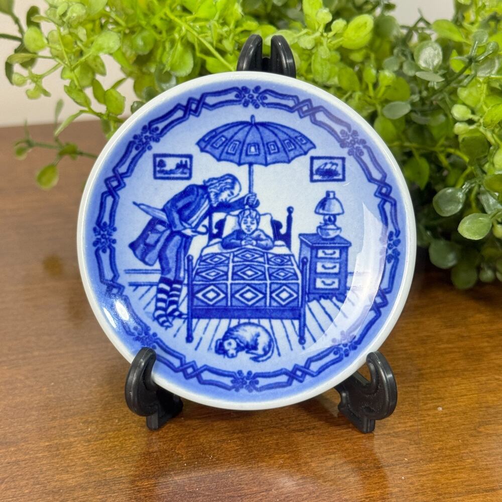 oyal Copenhagen Denmark Butter Pat Plate Hans Christian Anderson 3" Ole Lukoje